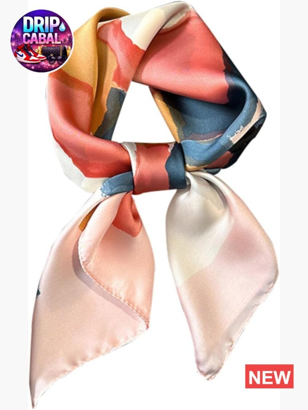 27.5" Mulberry Silk Feeling Square Head Scarf Fashion Neck Scarf Wrap Gift